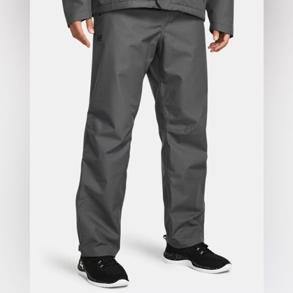 Under Armour Gray Stormproof Lined Rain Pants Waterproof - Picture 1 of 13